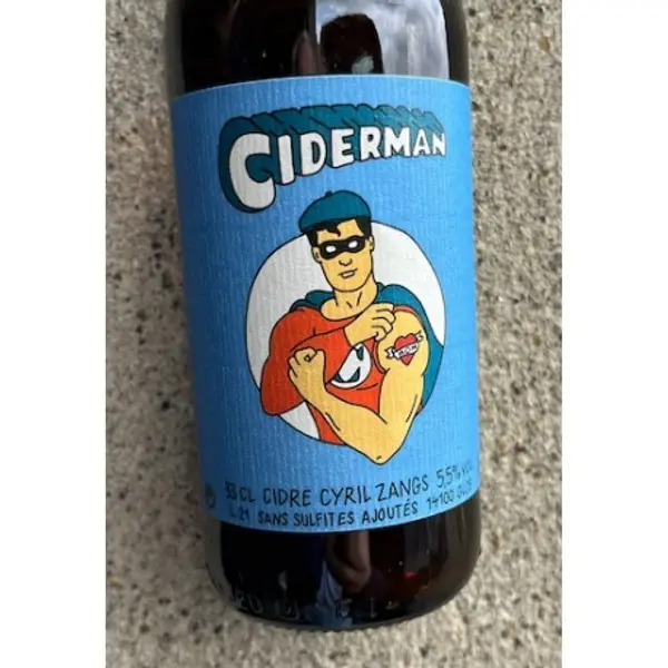 Cyril Zangs Cidre Brut Ciderman 2021 canette 33cl.